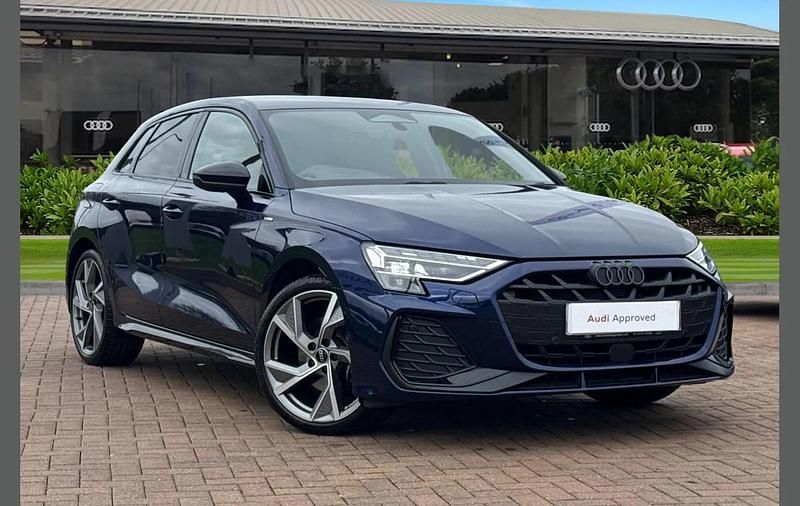 Used Audi A3 Black Edition 147 HP (108 kW) 2025 Blue Hatchback