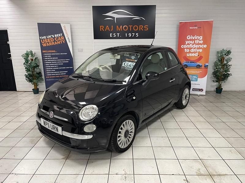 Black Used 2011 Fiat 500 Lounge Hatchback | £3,295 (Good price) - Image 1/4