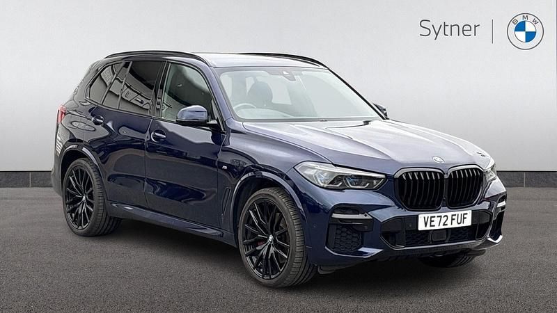 Blue Used 2022 BMW X5 M Sport SUV | £46,250 (Good price) - Image 1/4