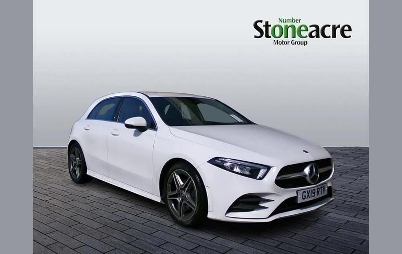 Used Mercedes A200 AMG line 150 HP (110 kW) 2019 White Hatchback