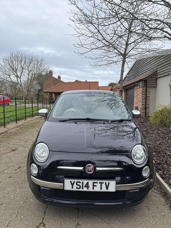 Used Fiat 500 Lounge 2014 Black Hatchback
