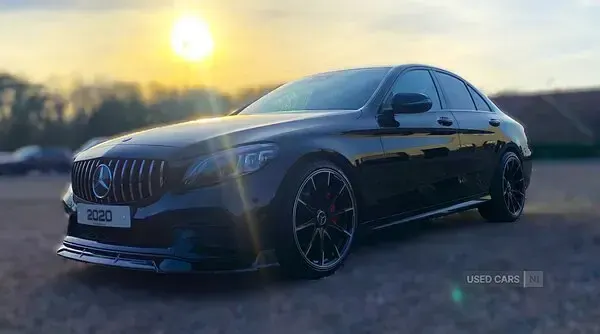 Used Mercedes C300 AMG line 2020 Black Sedan