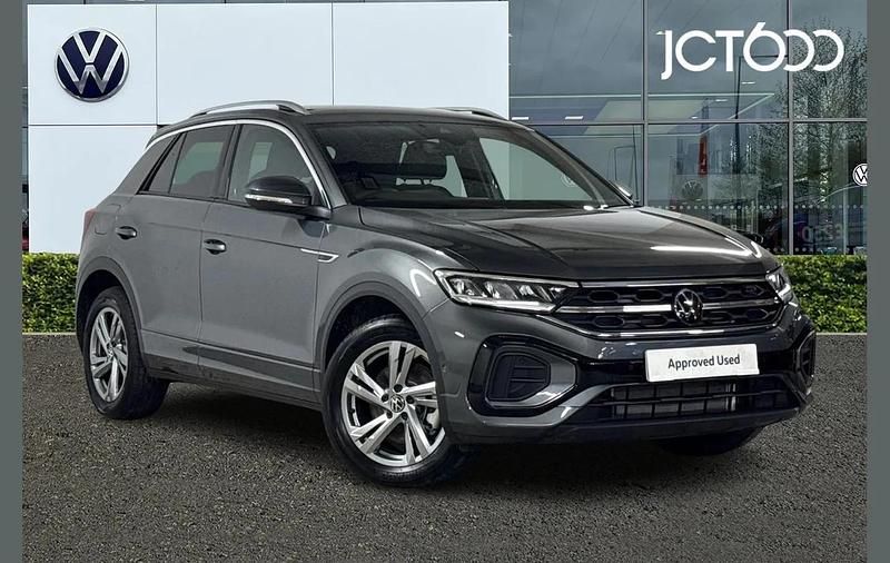 Black Used 2025 VW T-Roc R-line SUV | £28,276 (Fair price) - Image 1/4