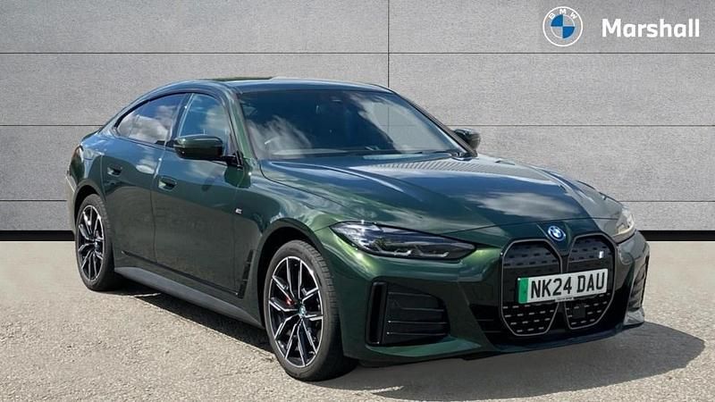 Sanremo green metallic Used 2024 BMW i4 M Sport Sedan | £38,391 (Fair price) - Image 1/4