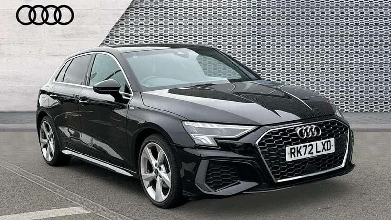 Black Used 2022 Audi A3 S-Line Hatchback | £20,154 (Fair price) - Image 1/4