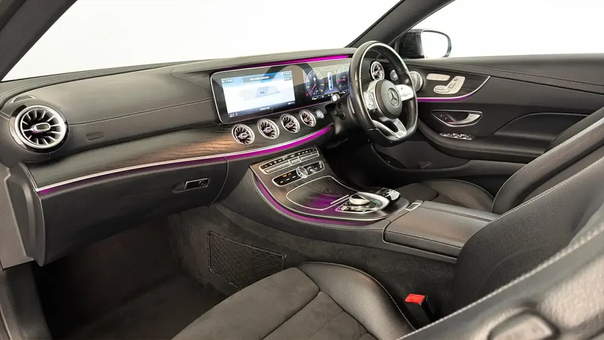 Used Mercedes E220 AMG line 194 HP (142 kW) 2020 Black gloss Coupe