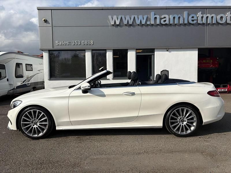 Used Mercedes C300 AMG Line Premium Plus 2018 White Cabriolet