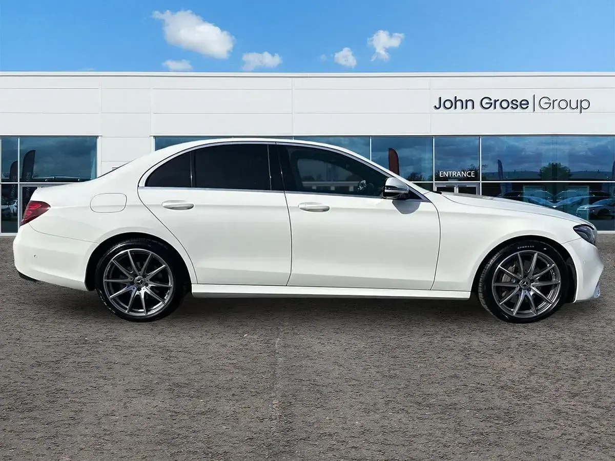 Used Mercedes E220 AMG line 2020 White Sedan