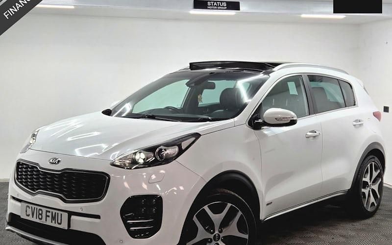 Used Kia Sportage GT-Line S 185 HP (136 kW) 2018 White SUV