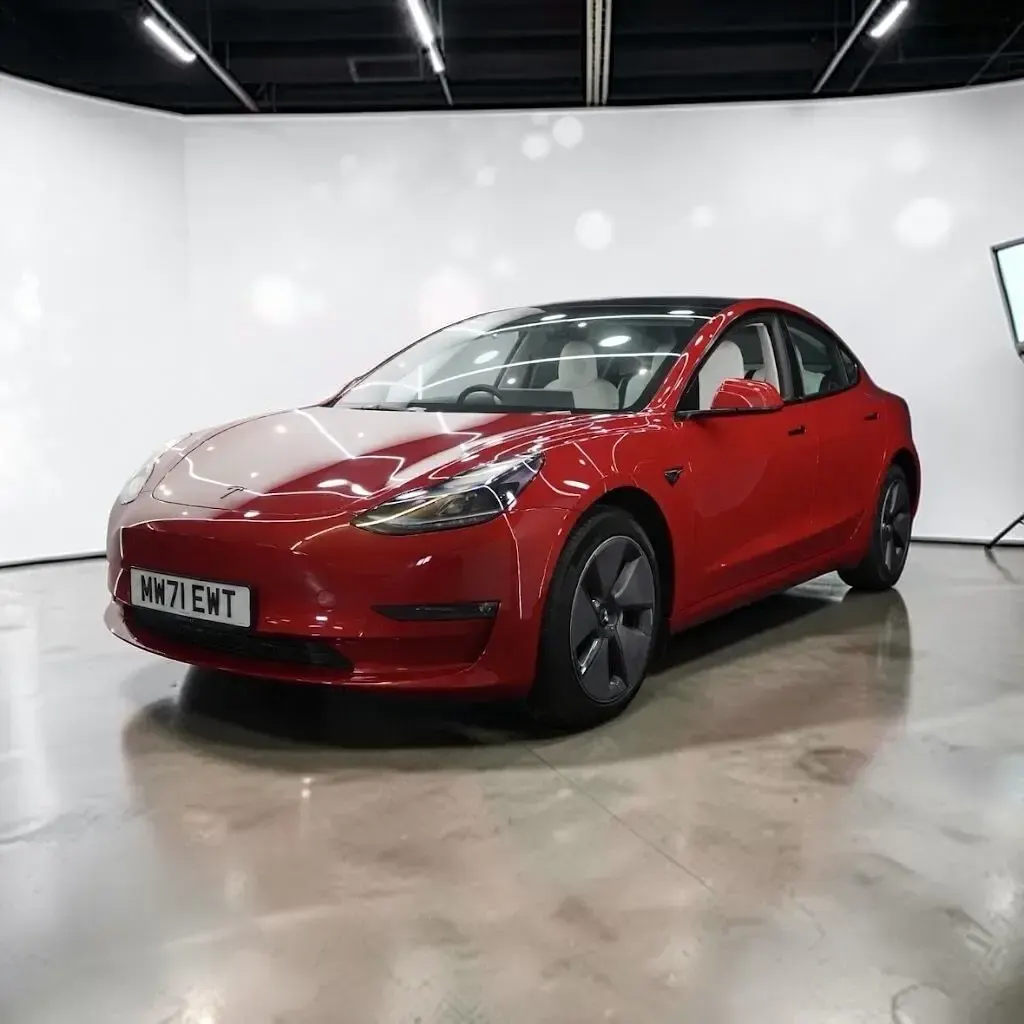 Used Tesla Model 3 Long Range AWD 366 kW (498 HP) 2021 Red Sedan