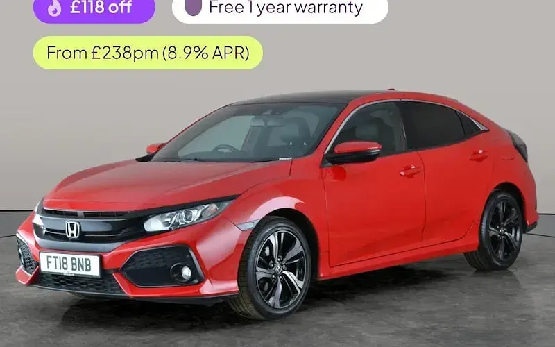 Used Honda Civic EX 129 HP (94 kW) 2018 Hatchback