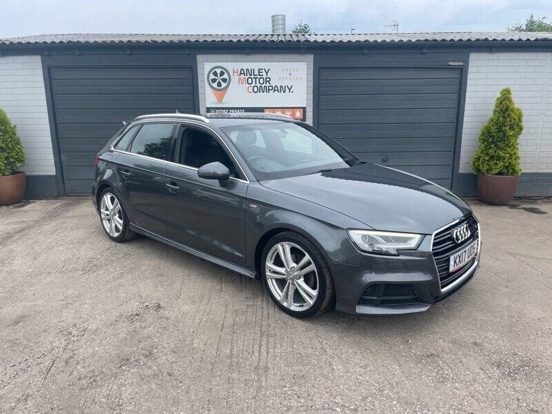 Grey Used 2017 Audi A3 Sportback S-Line Hatchback | £11,995 (Good price) - Image 1/4
