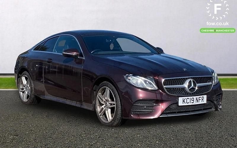 Used Mercedes E400 AMG line 340 HP (250 kW) 2019 Red Coupe