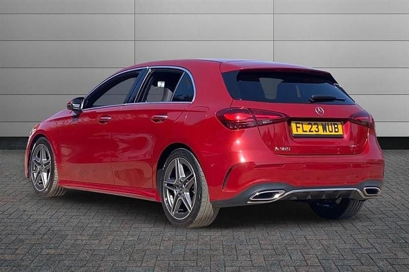 Used Mercedes A180 AMG Line Premium 136 HP (100 kW) 2023 Designo patagonia red Hatchback
