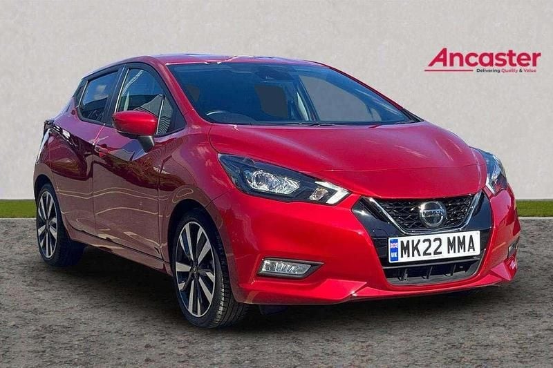 Red Used 2022 Nissan Micra Tekna Hatchback | £16,275 (A bit pricey) - Image 1/4