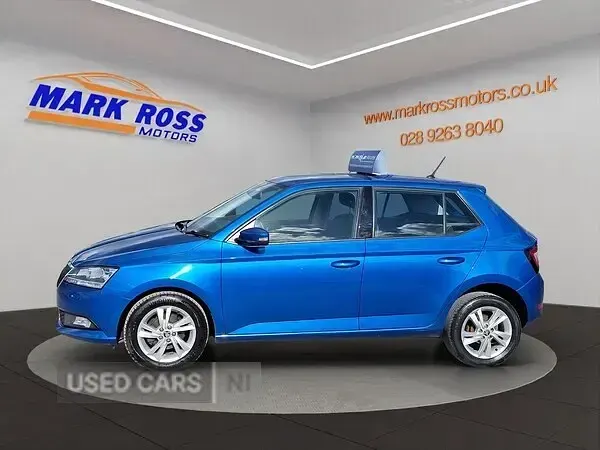 Used Skoda Fabia SE 75 HP (55 kW) 2019 Blue Hatchback