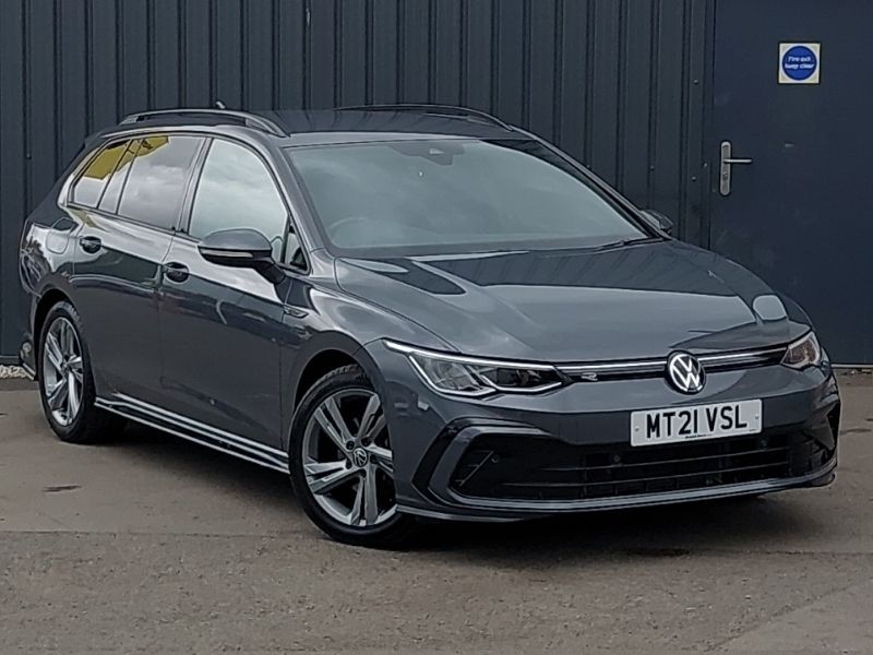 Grey Used 2021 VW Golf VIII R-line Estate | £21,698 (Expensive) - Image 1/4