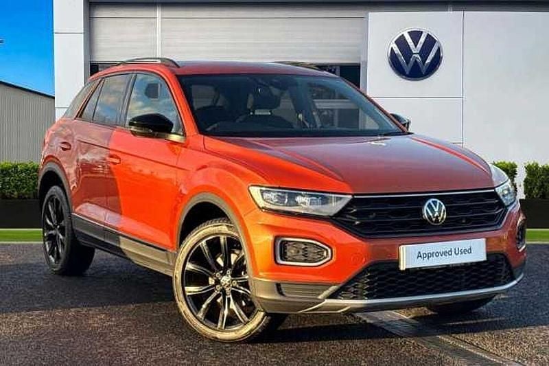 Orange Used 2021 VW T-Roc Black Edition SUV | £18,490 (Good price) - Image 1/4