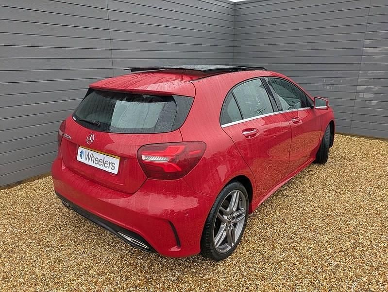 Used Mercedes A220 AMG Line Premium Plus 177 HP (130 kW) 2017 Red Hatchback
