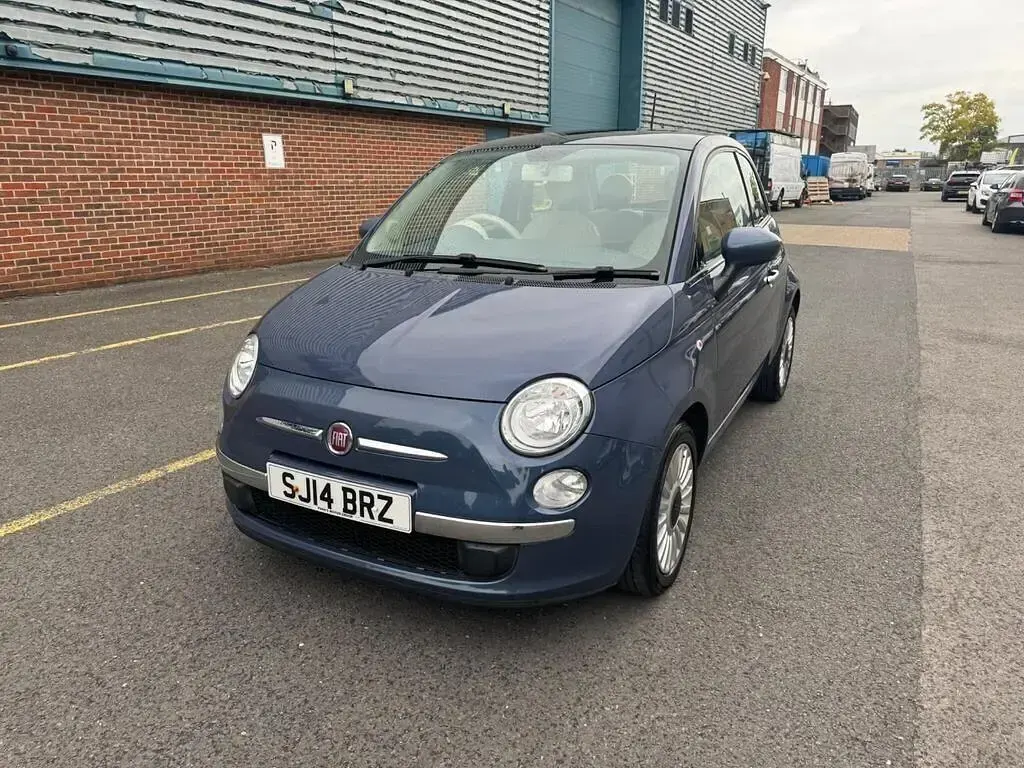 Used Fiat 500 Lounge 69 HP (50 kW) 2014 Blue Hatchback
