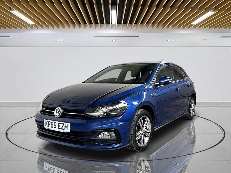 Used VW Polo R-line 95 HP (69 kW) 2019 Blue Hatchback
