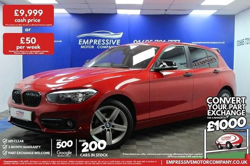 Used BMW 116 Sport Line 116 HP (85 kW) 2018 Red Hatchback