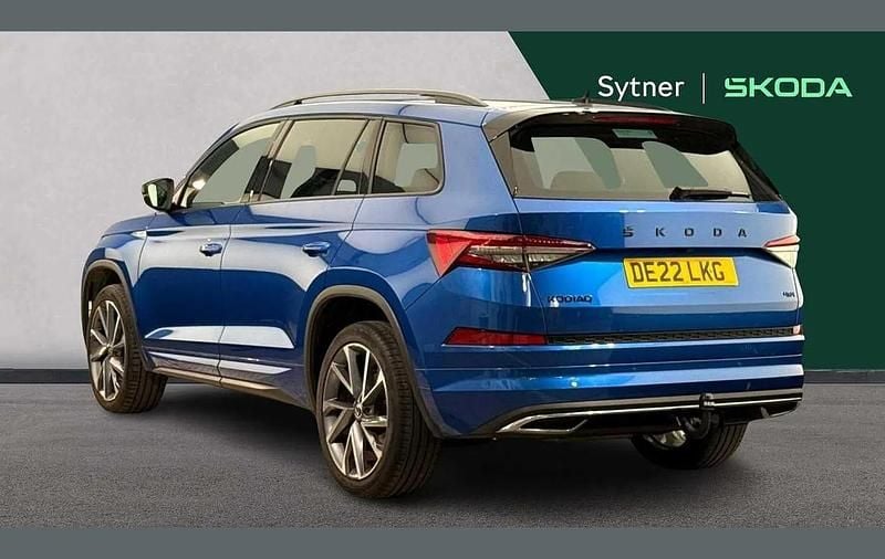 Used Skoda Kodiaq SportLine 196 HP (144 kW) 2022 Race blue metallic SUV
