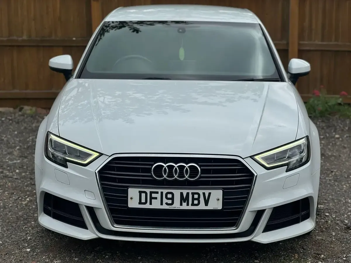 Used Audi A3 S-Line 150 HP (110 kW) 2019 White Sedan