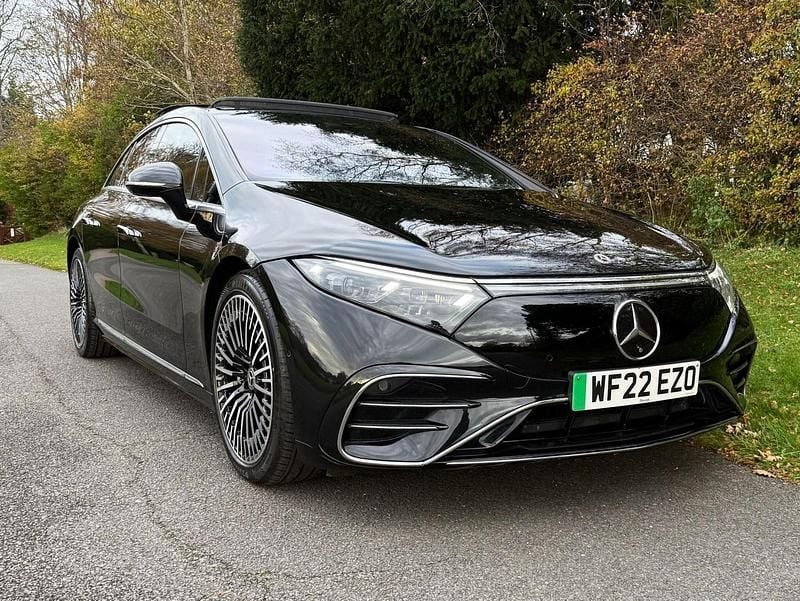 Black Used 2022 Mercedes EQS450+ AMG Line Premium Plus Sedan | £43,995 (Fair price) - Image 1/4