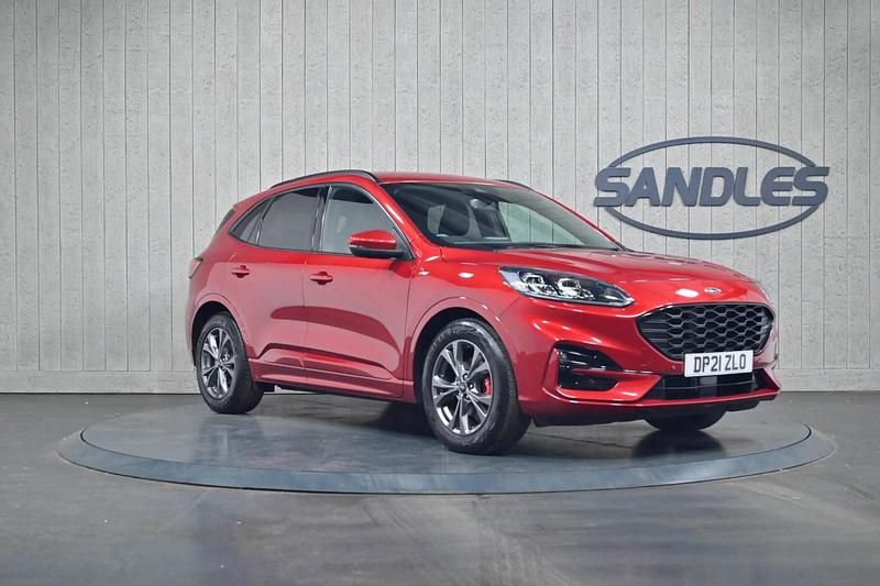 Red Used 2021 Ford Kuga ST-Line SUV | £15,499 (Fair price) - Image 1/4