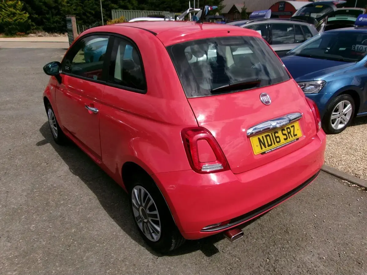 Used Fiat 500 Pop 69 HP (50 kW) 2016 Pink Hatchback