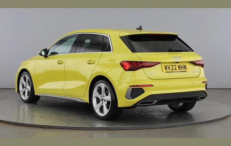 Used Audi A3 S-Line 150 HP (110 kW) 2022 Yellow Sedan