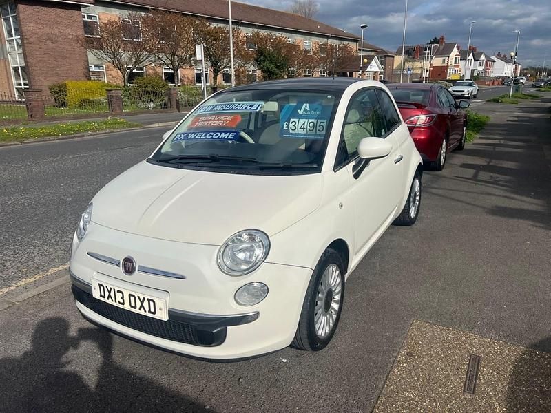 Used Fiat 500 Lounge 69 HP (50 kW) 2013 White Hatchback