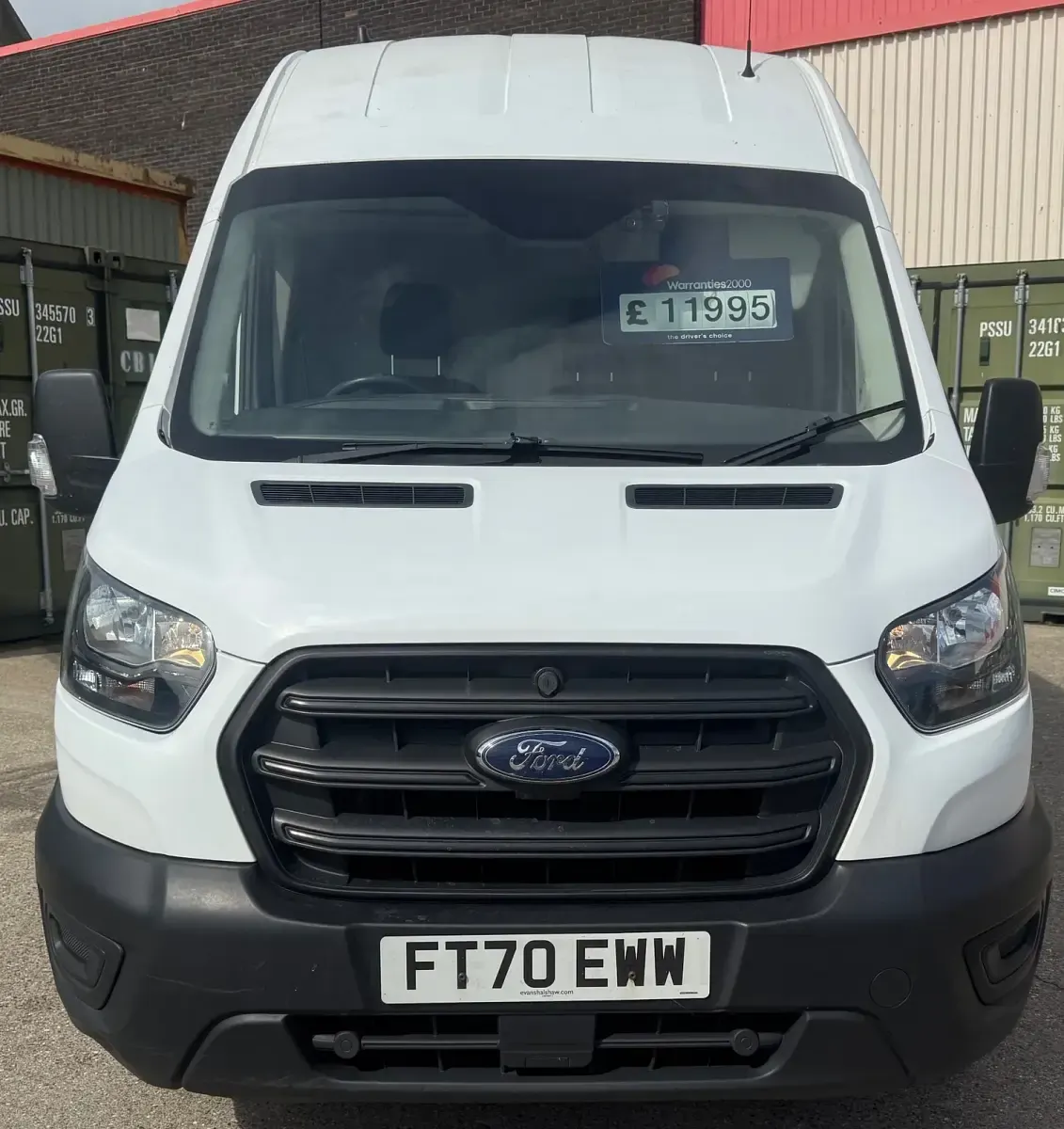 Used Ford Transit 130 HP (95 kW) 2021 White Van