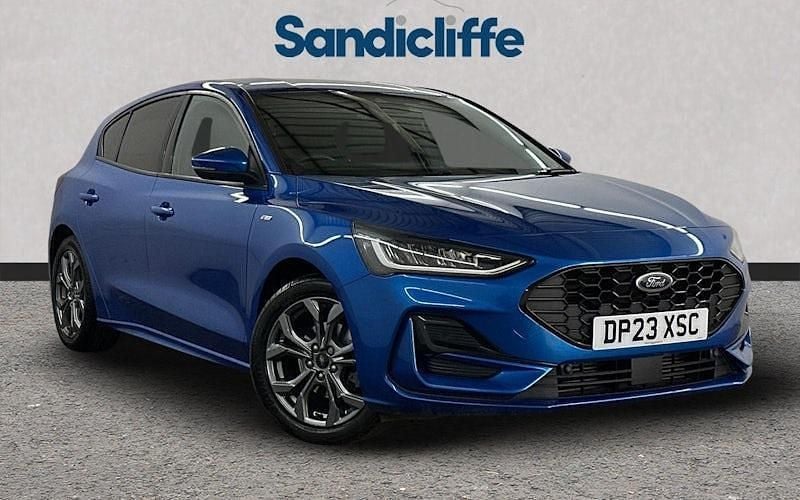 Blue Used 2021 Ford Focus ST-Line Hatchback | £15,032 (Fair price) - Image 1/4