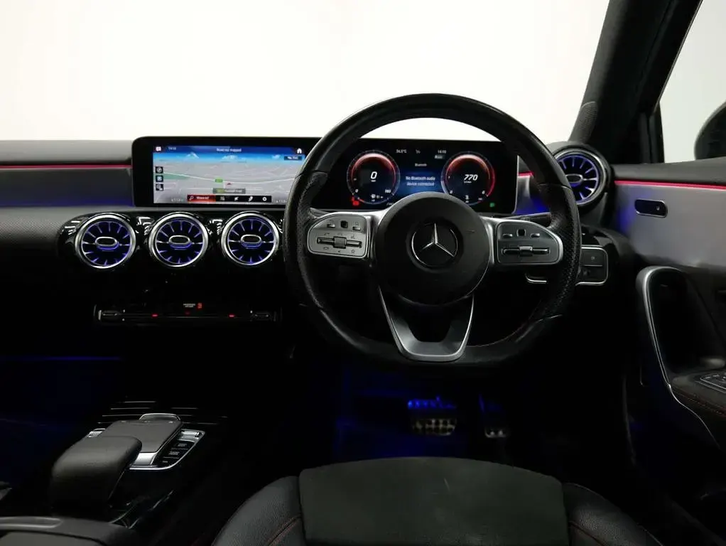 Used Mercedes A200 AMG line 2020 Black Hatchback
