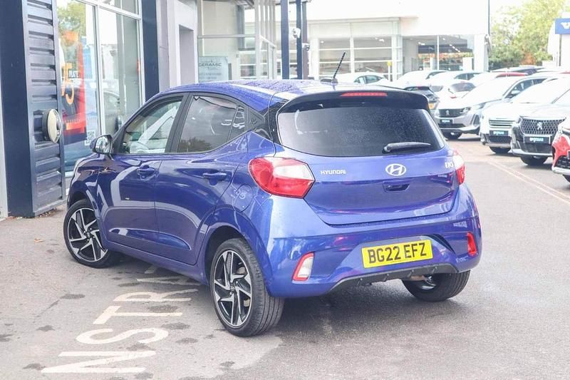 Blue Used 2022 Hyundai i10 Premium Hatchback | £10,888 (Fair price) - Image 1/4