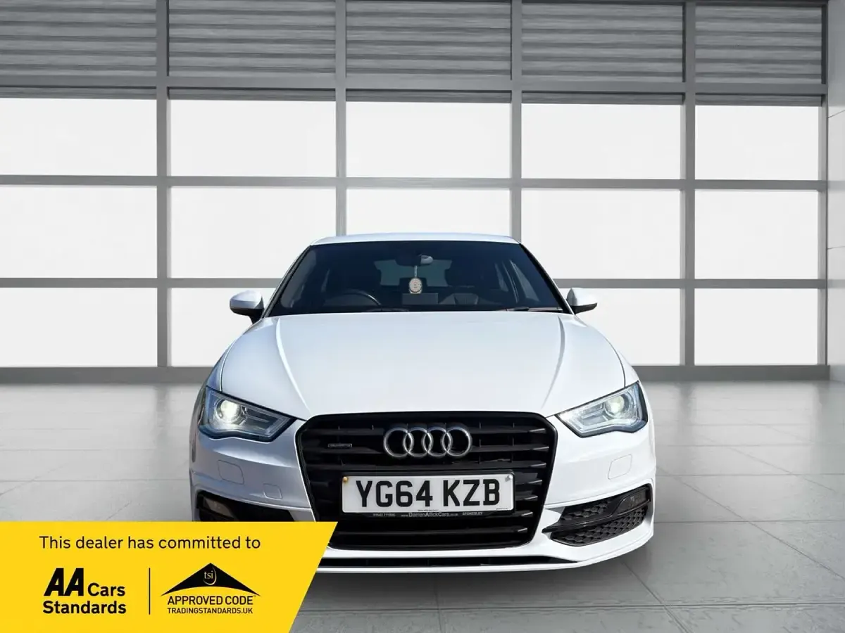 Used Audi A3 S-Line 184 HP (135 kW) 2014 White Hatchback