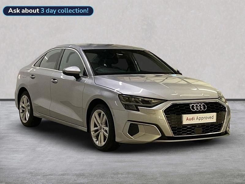 Silver Used 2022 Audi A3 Sport Sedan | £18,901 (Good price) - Image 1/4