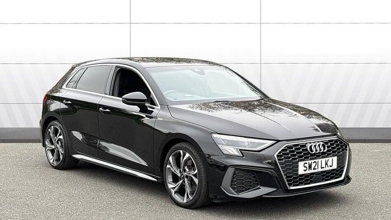 Used Audi A3 S-Line 150 HP (110 kW) 2021 Black Sedan