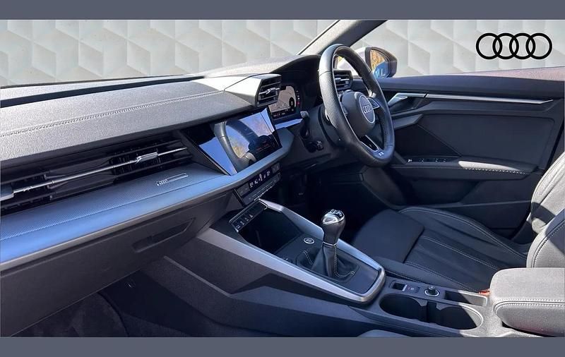 Used Audi A3 S-Line 150 HP (110 kW) 2021 White Sedan