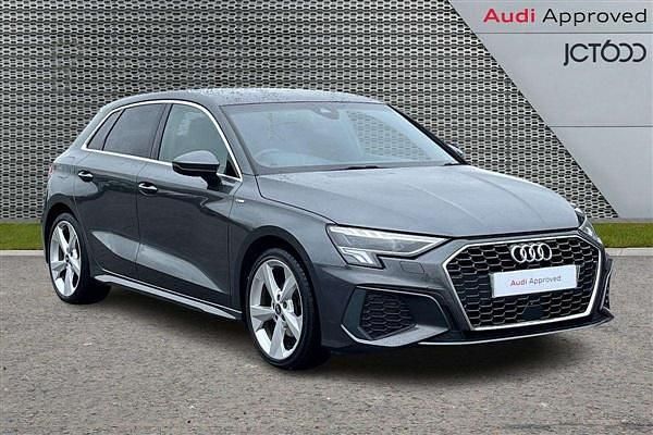 Grey Used 2022 Audi A3 S-Line Hatchback | £23,540 (Fair price) - Image 1/4