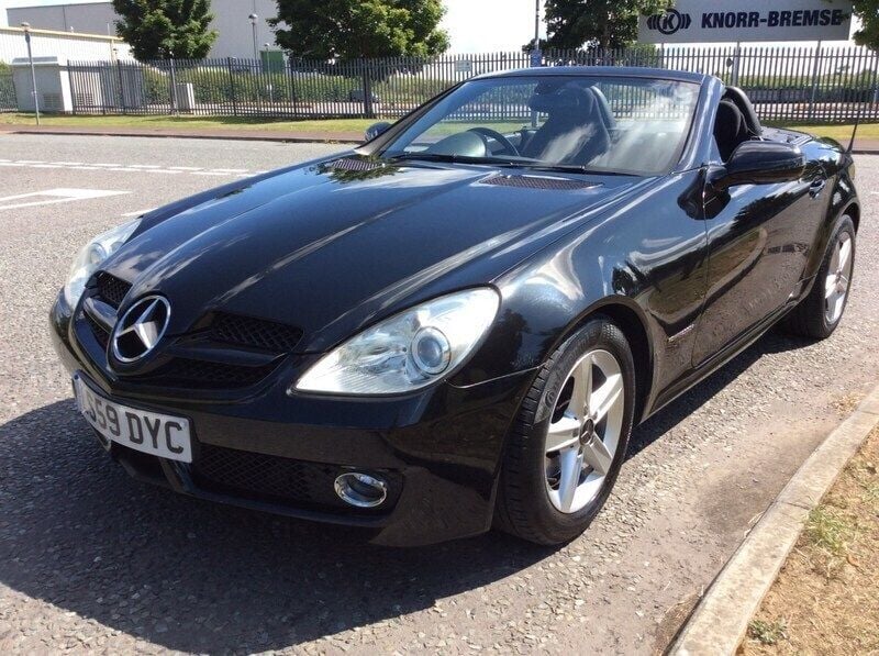 Used Mercedes SLK200 184 HP (135 kW) 2009 Black Cabriolet