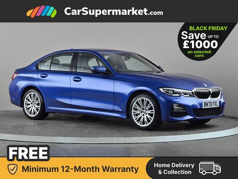 Blue Used 2020 BMW 330e M Sport Sedan | £21,697 (Fair price) - Image 1/3