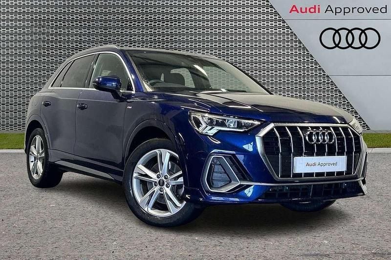 Blue Used 2022 Audi Q3 S-Line SUV | £28,223 (Fair price) - Image 1/3