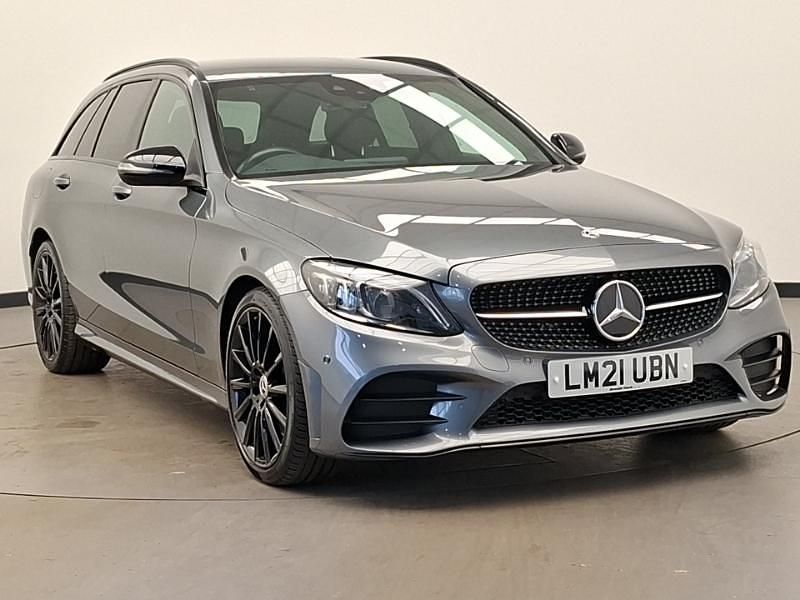 Used Mercedes C300 AMG line 258 HP (189 kW) 2021 Grey Estate