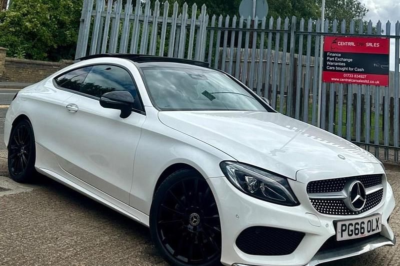 White Used 2017 Mercedes C220 AMG Line Premium Plus Coupe | £13,490 (Fair price) - Image 1/1