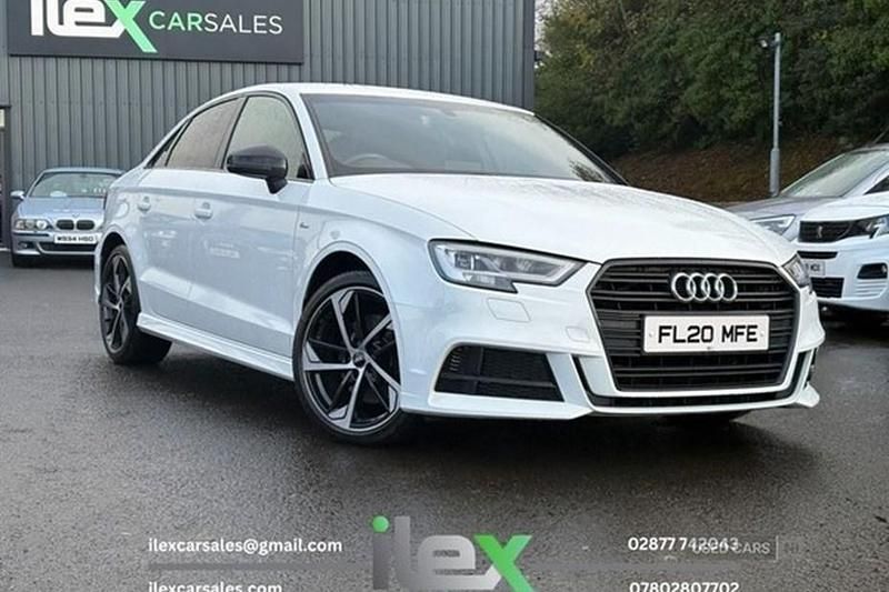White Used 2020 Audi A3 Black Edition Sedan | £18,250 (Fair price) - Image 1/1