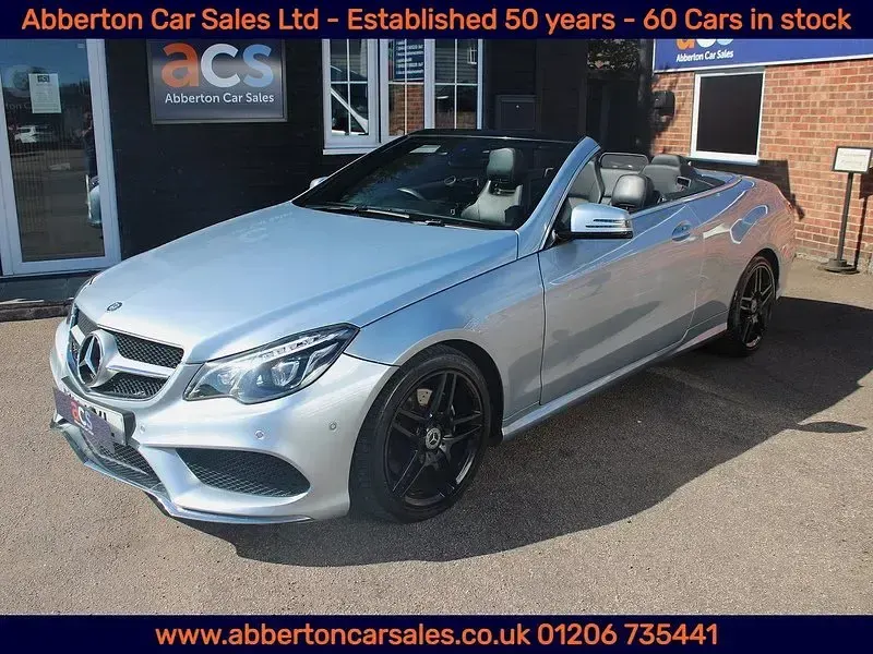 Used Mercedes E250 AMG 204 HP (150 kW) 2014 Silver Cabriolet
