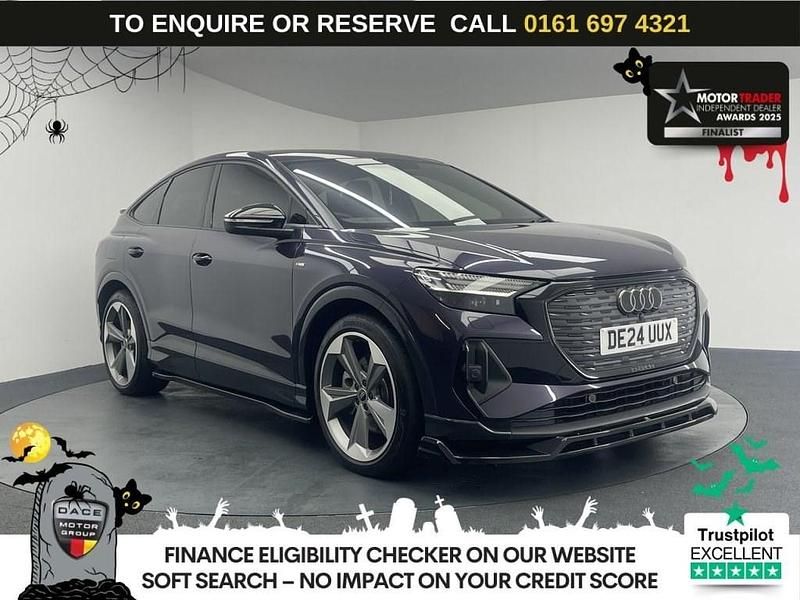 Mauve/purple Used 2024 Audi Q4 e-tron Black Edition SUV | £35,970 (Fair price) - Image 1/3